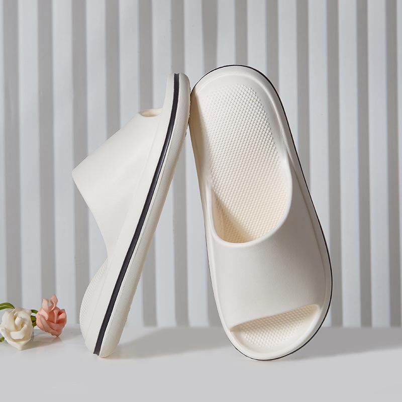 Damen Hausschuhe mit dicker Sohle, rutschfestes EVA - Kacka-Design, Luftpolsterkomfort für Paare, Sommer-Indoor-Nutzung.