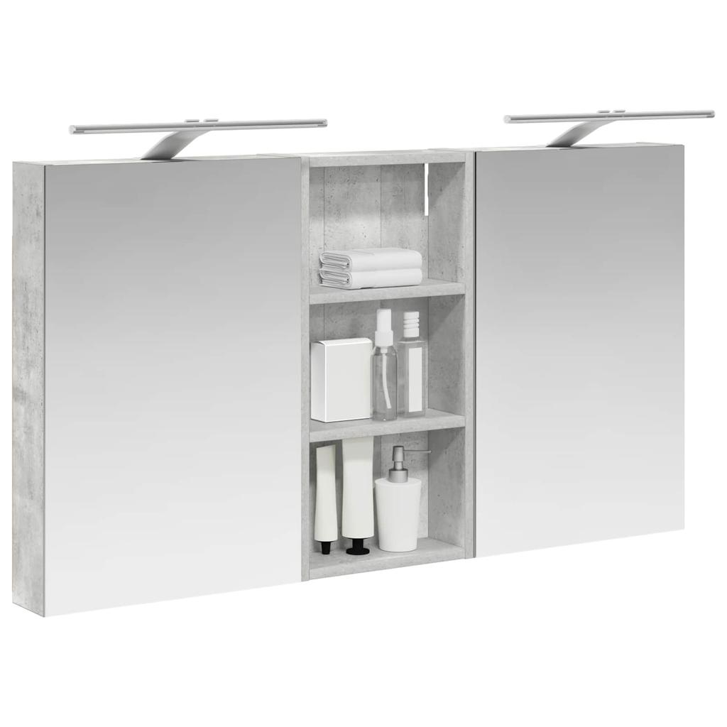 Bathroom Cabinet Set 3 Pcs 110 X 10.5 X 60.5 Cm Particleboard