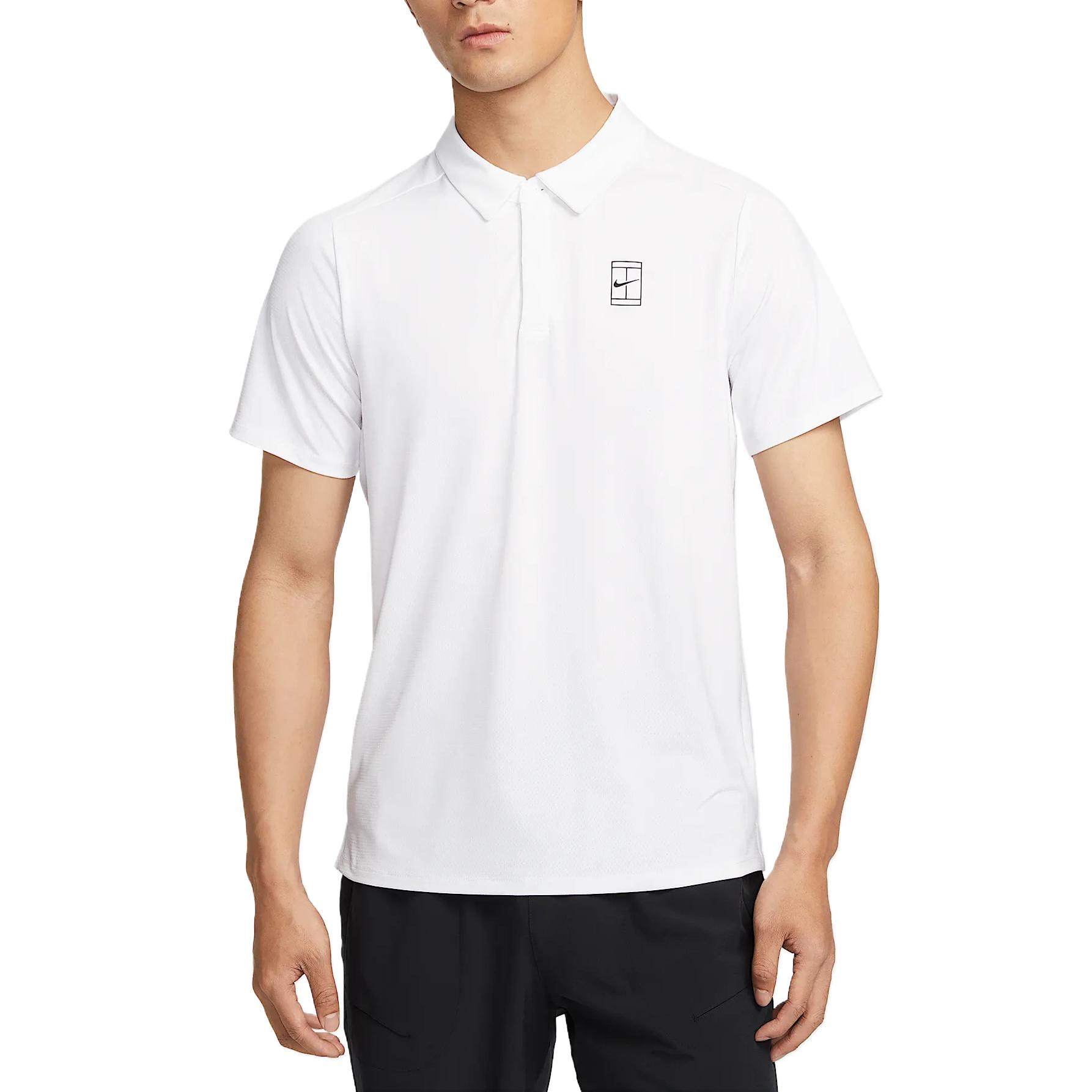 

Nike Court Advantage Dri-Fit Модная Удобная Повседневная Однотонная Футболка с Коротким Рукавом Быстросохнущая Мужские Топы Белый FZ6908100 2XL