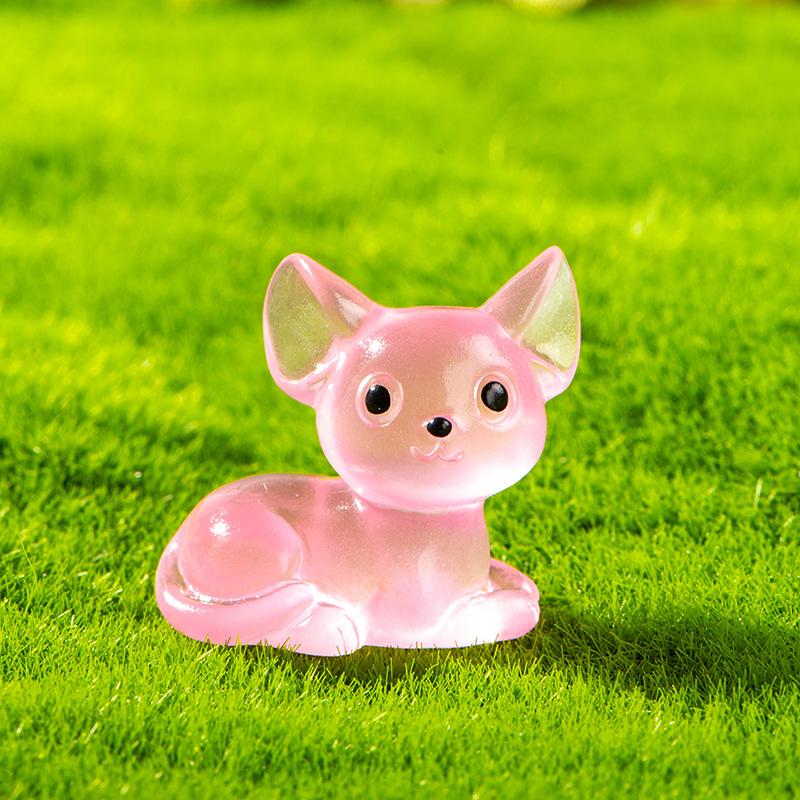 Micro-landscape Decoration Glow-in-the-dark Kitten Hairless Cat Resin Decoration Handicraft Table Top Car Luminous Decoration
