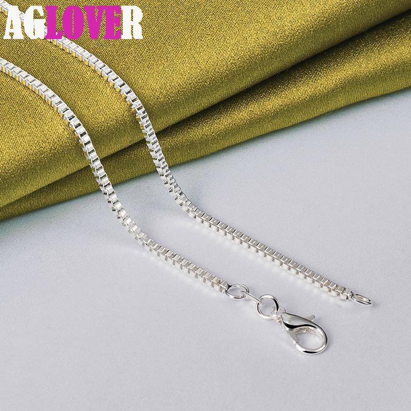 925 Sterling Silver 1.5mm Base Box Chain Necklace Jewelry