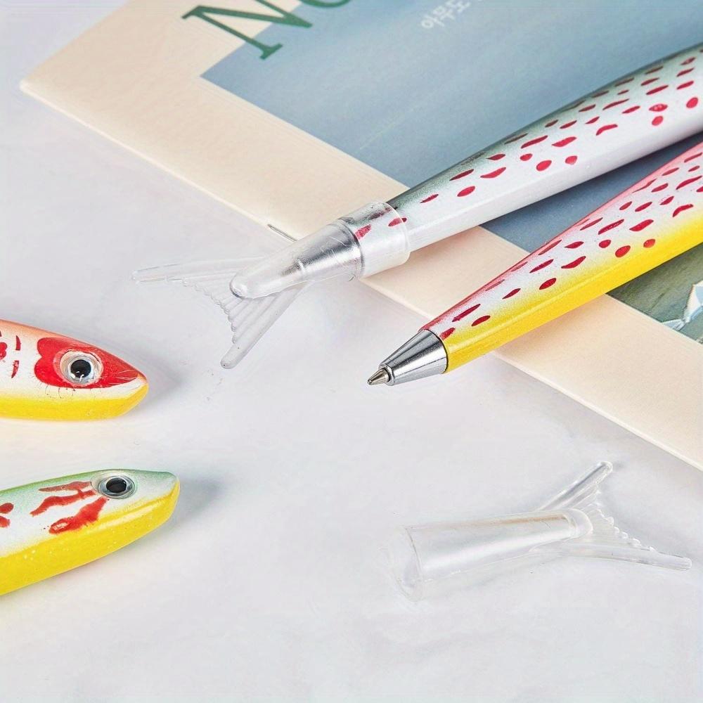 5pcs/lot Creative Fish Shape Ballpoint Pen Ocean Signature Pen For Writing Stationery Office School Supplies