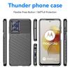 For Motorola Moto G73 5G Thunder Series Shockproof TPU Phone Case Thickened Twill Texture Cell Phone Case