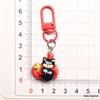 Cartoon Black Cat Resin Keychain: Cute Backpack Charm & Gift