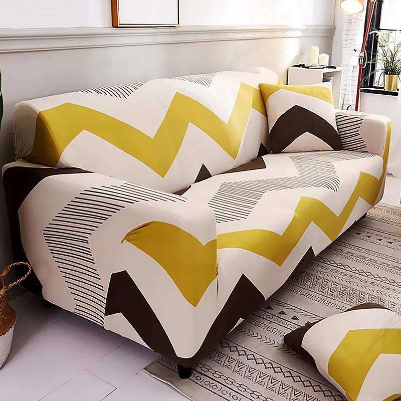 Printed Sofa Slipcover Stretch Sofa Covers For Living Room Pets Kids Chair Couch Cover I Shape Corner Sofa Anti-Cat Scratch