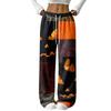 Women's Straight Leg Flannel Pajama Pants for Halloween Comfortable Wear