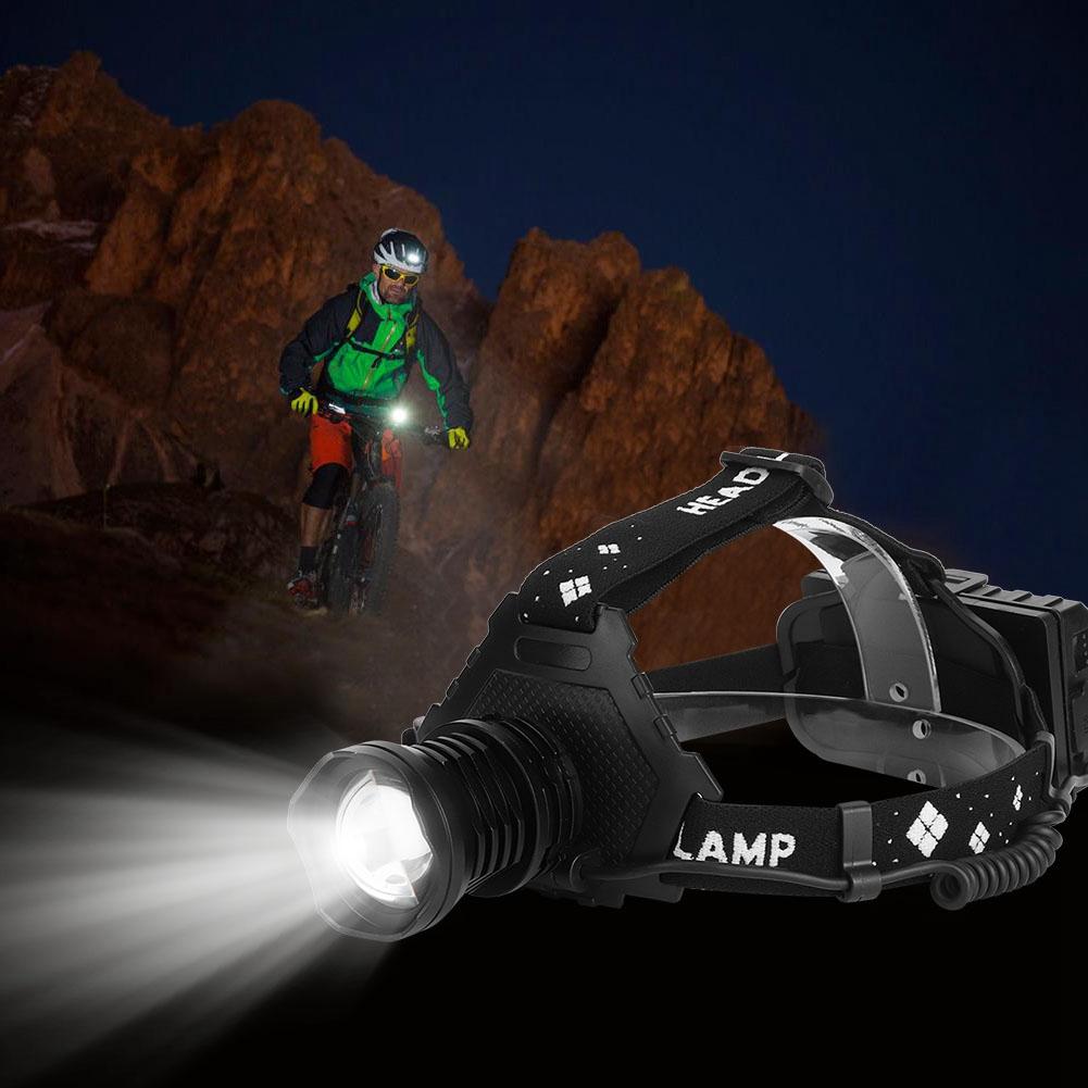 Strong Light XHP70 Headlamp USB Charging Telescopic Zoom Fishing Head Lamp Outdoor Lighting