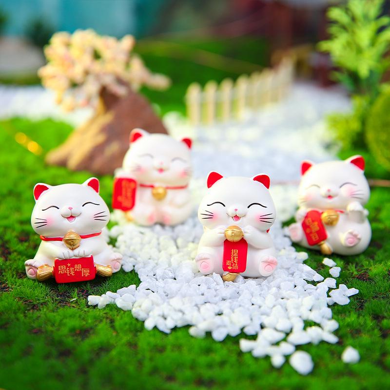 Personalized Desktop Cat Car Ornament - Center Console Doll Decoration