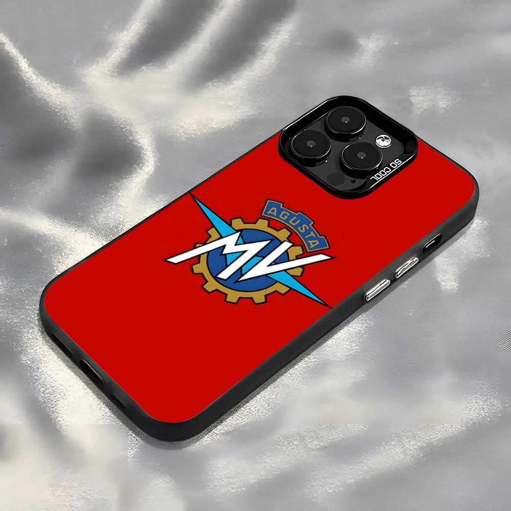 Motorcycle MVAgusta Phone Case For IPhone17 Air 16 15 14 Plus 13 12 11 Pro 7 8 XS Max XR Silver Black Bumper Case