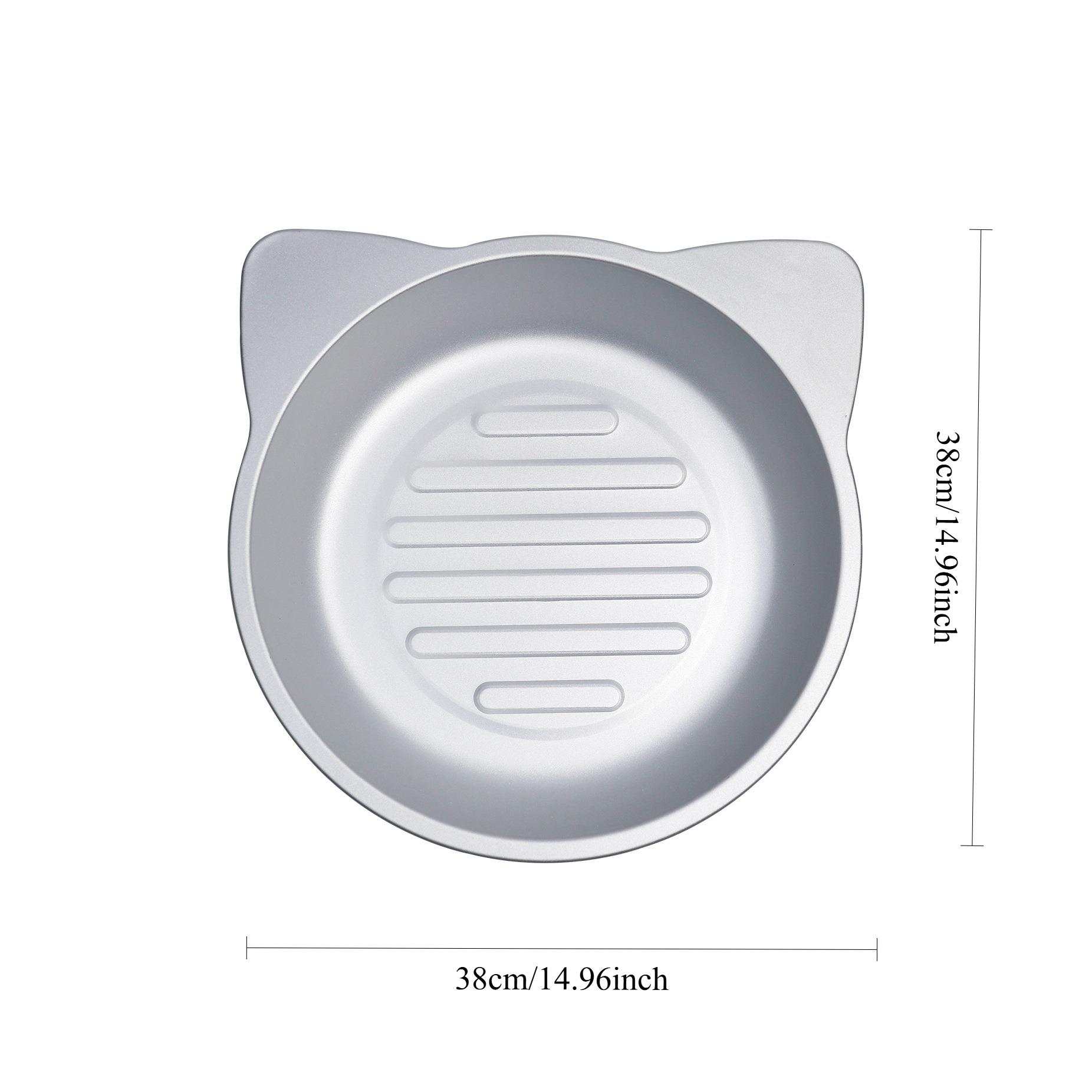 

Summer Pet Cats Dogs Cool Bed Basin Heat Dissipation Cold Aluminum Basin Has Stripes Pet Supplies Physical Cooling Comfort