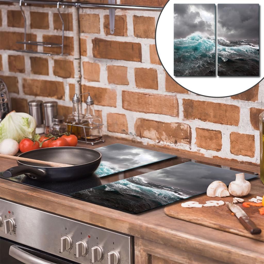 Glass Cutting Board 2X 30X52 Landscape