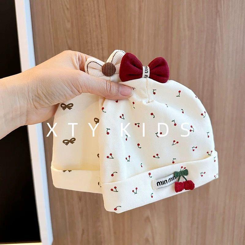 Knoten reine Baumwolle Babyhut für Neugeborene - Dünn, Nahtlos, Frühling/Herbst Stil für Jungen und Mädchen