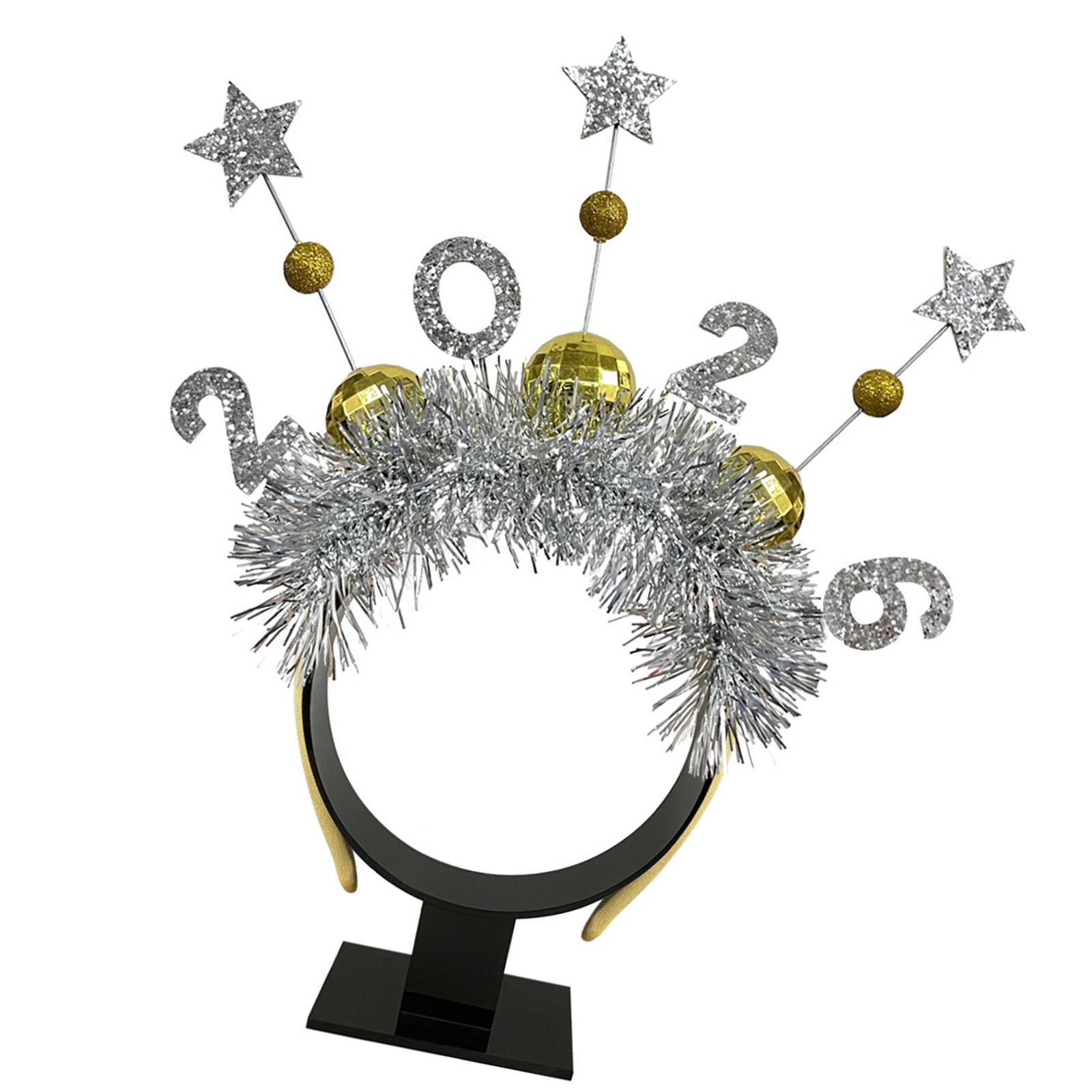 

Elegant 2026 Glitter Headwear With Shining Number Star Comfortable Plastic Design For Adults Kids Festival Event 1