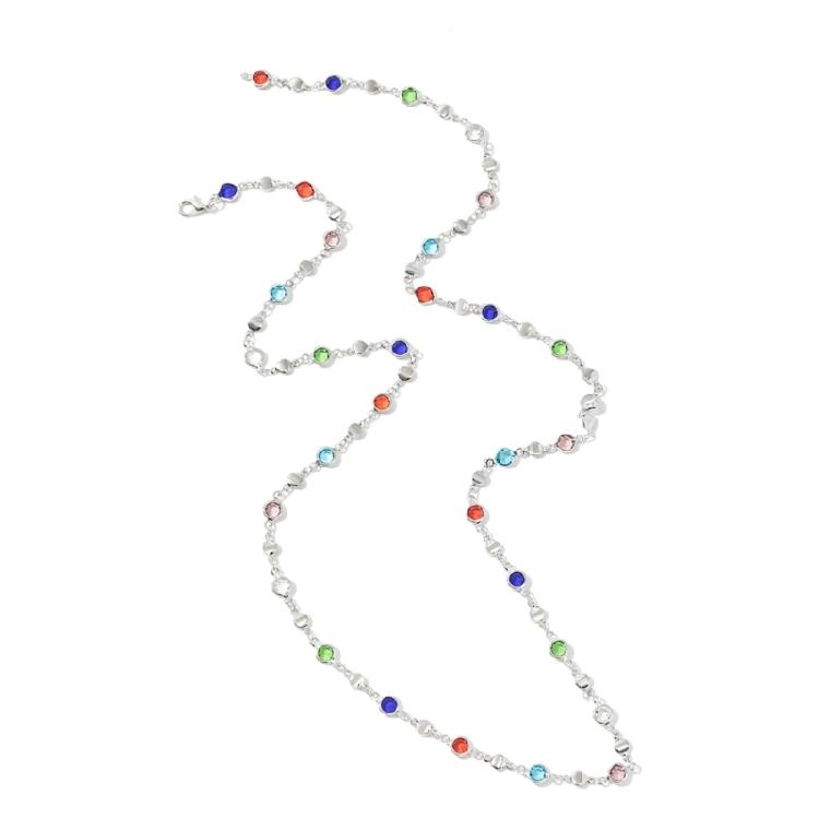 Elegant Handmade Beads Necklace Beads Jewelry Long Body Chain Metal Texture Multifuntional Neck Chain for Fashion Lovers