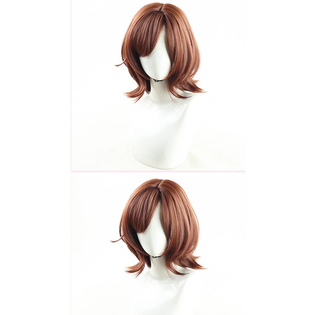 LAOBAO Cosplay Wig - Madoka Higuchi - Heat Resistant, Brown Bob Wig - Costume Accessory for Parties, Halloween, Fancy Dress, School Festivals, Events