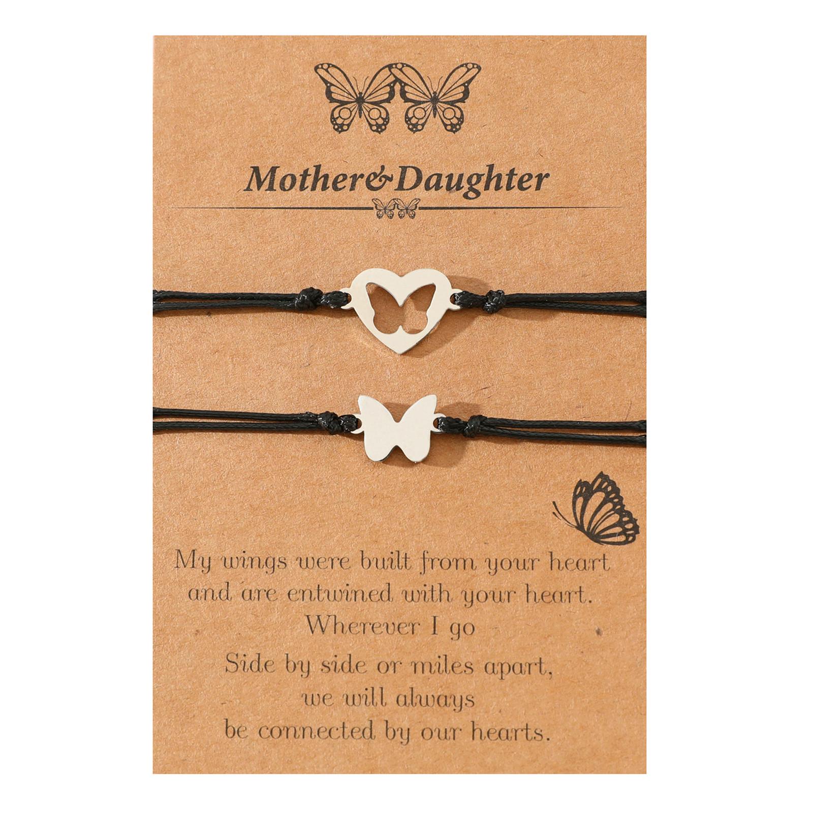 

Европейско-американский браслет-бабочка из нержавеющей стали ко Дню матери