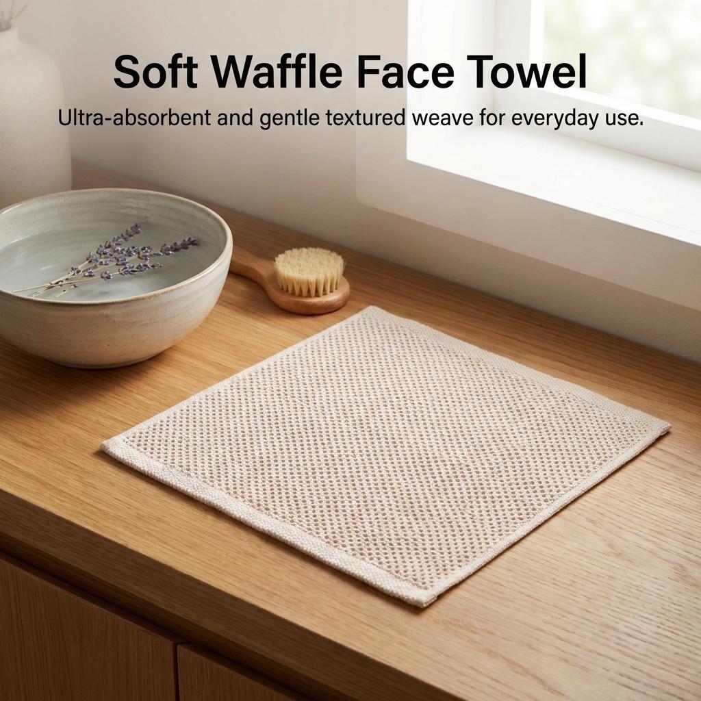 

Honeycomb Cotton Cleaning Cloth With Absorbent Breathable Material For Kitchen Use бежевий