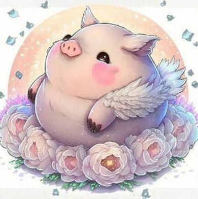

CHENISTORY 5D Pig Diamond Painting Full Square Cross Stitch Diamond Embroidery Sale Rhinestones Pictures Animals Diamond Art Full Round 25x25cm