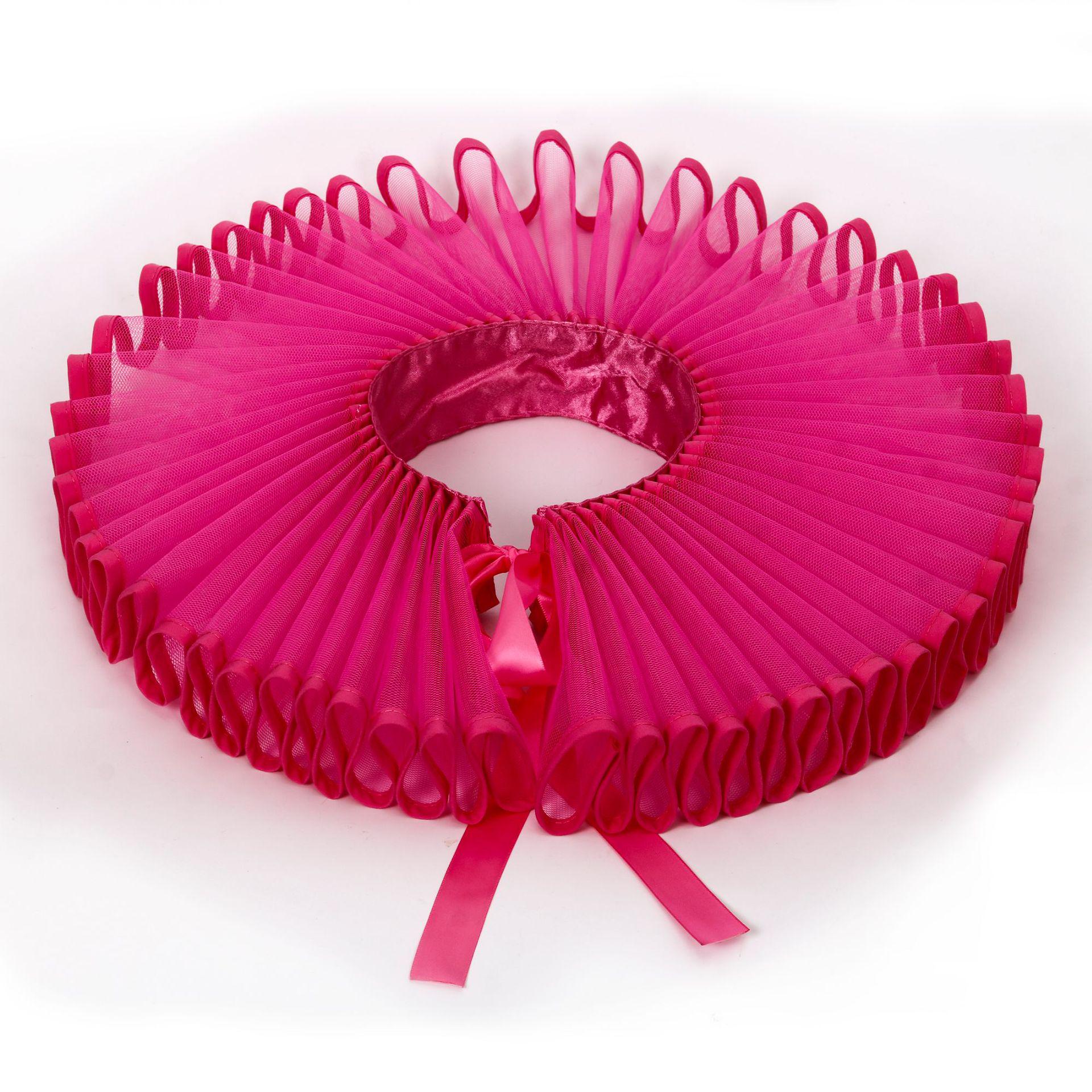 

Colorful Artistic Retro Court-Inspired Ruffle Collar Accessory