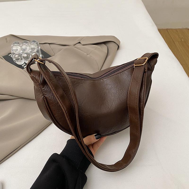 

Vintage Large Capacity Bag Stylish Black Brown Or Coffee Color Women s Purse For Daily Use