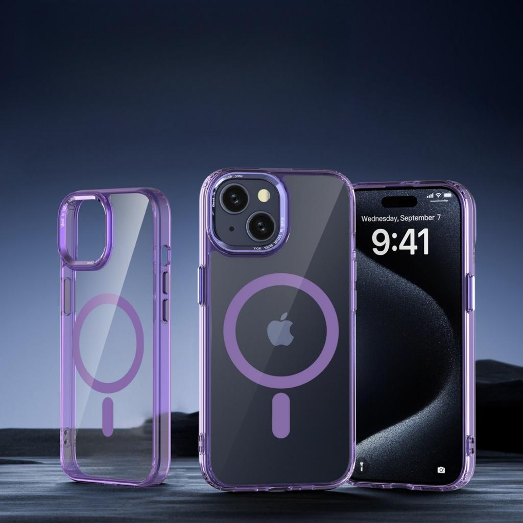 Passend für Apple 16 Handyhülle IPhone 15 Metall PRO MAX Magnetisch 12 Farben Transparentes Rahmen 16pro Schutzhülle