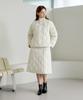 210EDIT Women'S Quilted Padded Wrap Skirt [Cashmere Beige]_Zf4Sk510
