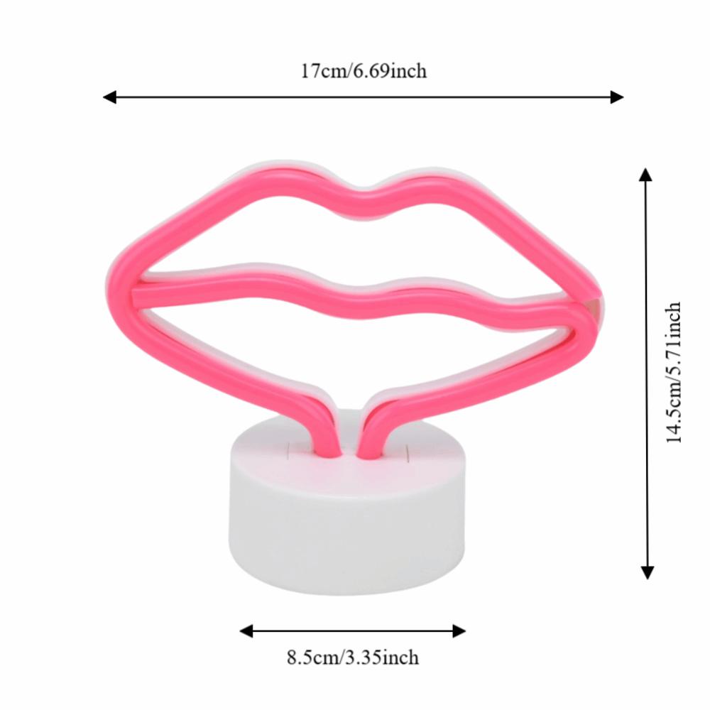 Pink LED Neon Light USB Powered Neon Light Lamp Gifts Neon Lamp  Home Decor