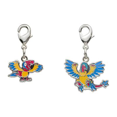Pokemon Center National Pokedex Metal Charm - Archen (#566) & Archeops (#567)