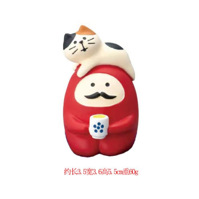 ZAKKA Grocery Japanese Cat Orange INS Creative Tide Play Miniature Gifts Resin DIY Home Furnishings, Crafts Ornaments