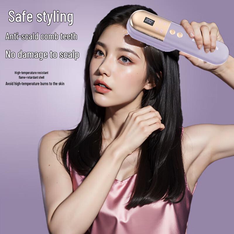 Morphyrichards MR3138 Negative Ion Portable Massage Hair Straightener Comb