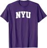 New York University NYU Violets School Name Arch T-Shirt Unisex T-Shirt