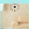 Stunning 3d Mirror Luxury Modern Diy Large Wall Clock Sticker For Home Office Decor