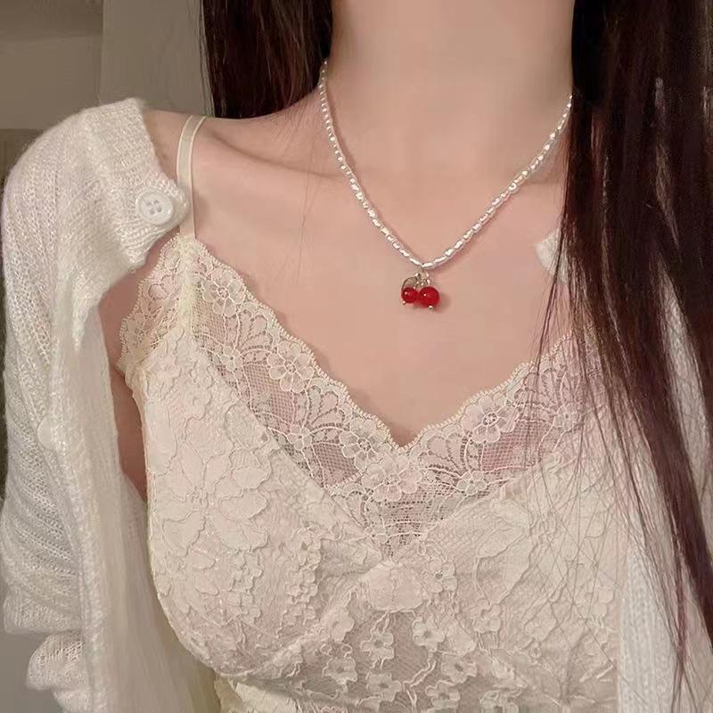 2022 Spicy Girl Pendant: Bow Flower & Heart Clavicle Chain Necklace – Japan & South Korea Niche Style