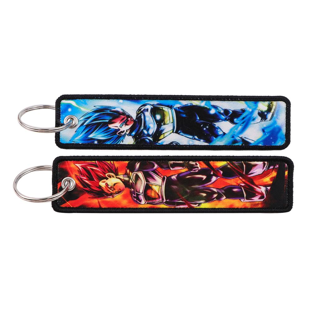 Cool Anime Key Tag Keychain Backpack Holder Goku Master Roshi Cartoon Anime Key Chain Bag Car Keyring Accessories Gifts