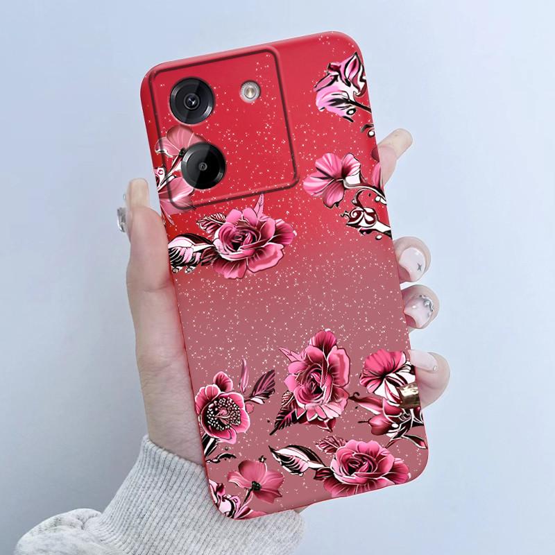 For Xiaomi Poco M7 Pro 5G Phone Case Fashion Flower Girl Design Soft Silicone TPU Back Housing for Poco M 7 Pro M7Pro 5g Covers