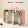 Women's Cosmetic Bag Transparent PVC Waterproof Portable Makeup Organizing Bags Travel Swim Outdoor Toiletry Wash Case