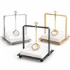 Simulated Gemstone Square Tissue Holder Metal Napkin Holder  For Restaurant Cafe Hotel