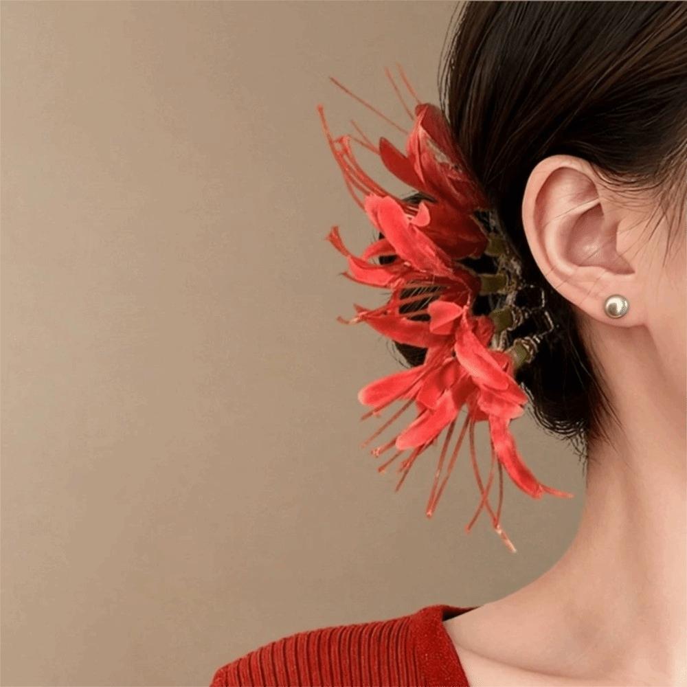 Fairy Simulation Flower Hairpins Bohemian Hanfu Hair Stick Elegant Thai Hair Fork  Female