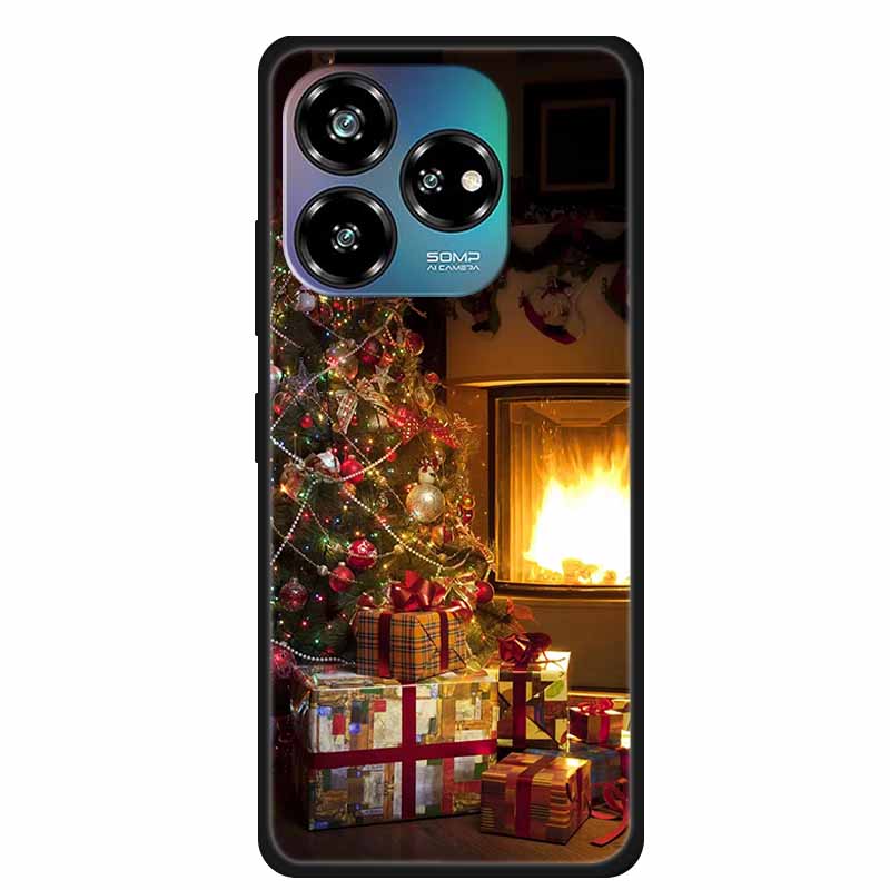 Christmas Lovely Cover For ZTE Axon 60 Lite Case  Axon60 50 40 Lite Pro Ultra 30 Soft Silicone TPU Phone Case For ZTE Axon 60 4G