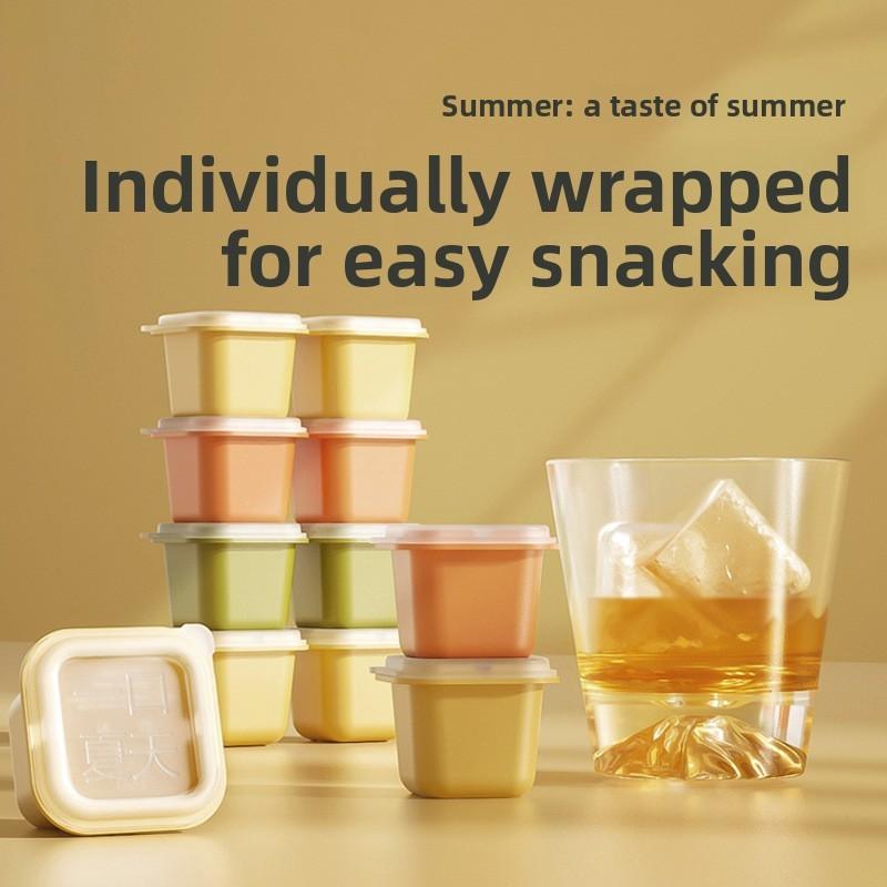 Ice Cube Tray Food Storage Container With Easy Release For Home Use