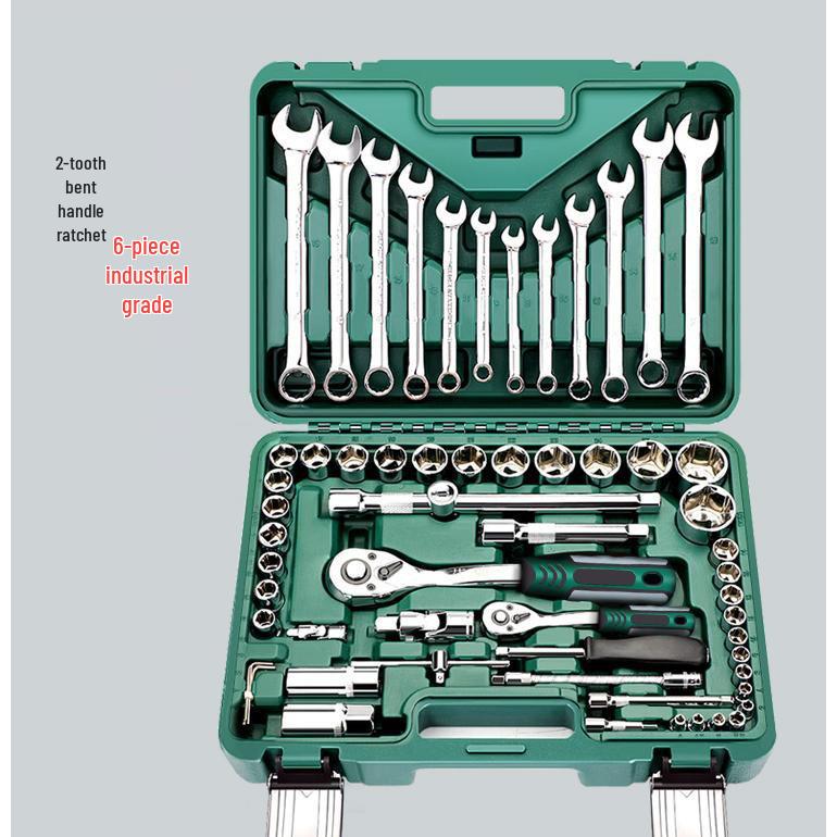 4S Car Repair Tool Set: Socket Wrench Ratchet & Small Tool Box