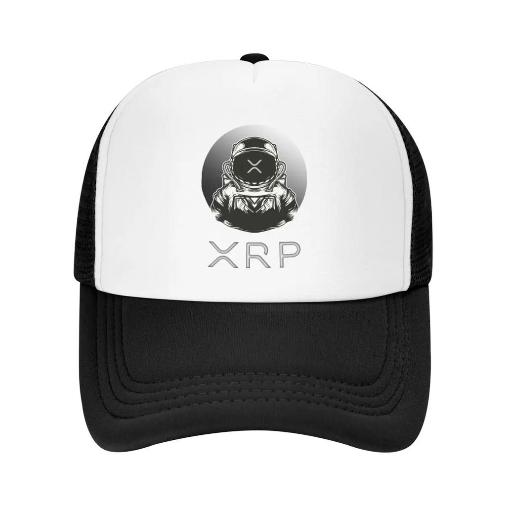 Individuelle Punk Ripple XRP To The Moon Baseballkappe für Herren Damen Atmungsaktive Bitcoin Trucker-Kappe Outdoor Snapback-Hüte