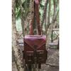 New Men Vintage Genuine Leather Satchel Laptop Backpack Rucksack Messenger Bag