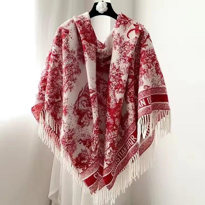 Milin European Letter Imitation Cashmere Scarf Shawl