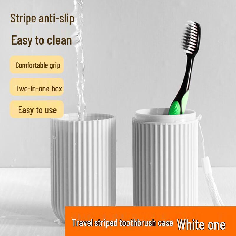 Portable Travel Toothbrush & Mouthwash Cup Set