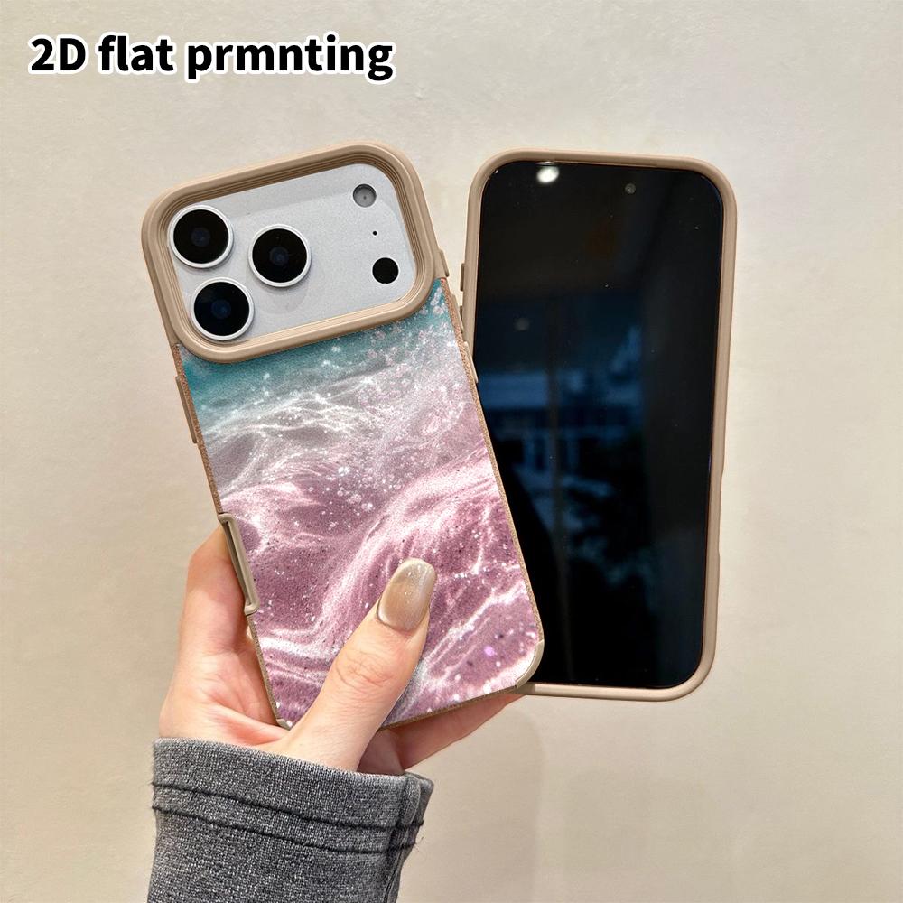 Phone Case: 2D Flat Lambskin Suitable for iPhone 18 17 16 15 14 13 Pro Protective Case, Underwater Ocean, Christmas and Halloween Gifts