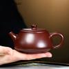 200ml Chinese Yixing Purple Clay Teapot Household Handmade Stone Scoop Tea Pot Beauty Tea Infuser Kettle Zisha Tea Set Gifts