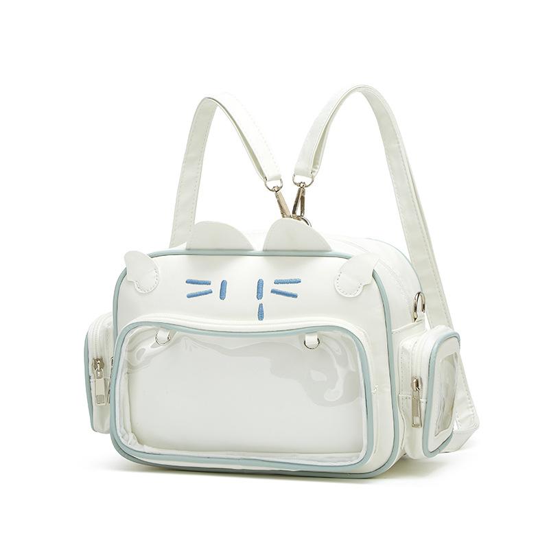 

Крутой механический рюкзак-кошка женская сумка-мессенджер вышитая сумка синий