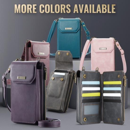 

Женская сумка через плечо, регулируемый и съемный ремень с защитой от падения, искусственная кожа, компактный держатель для карт, дорожный телефон вино красного