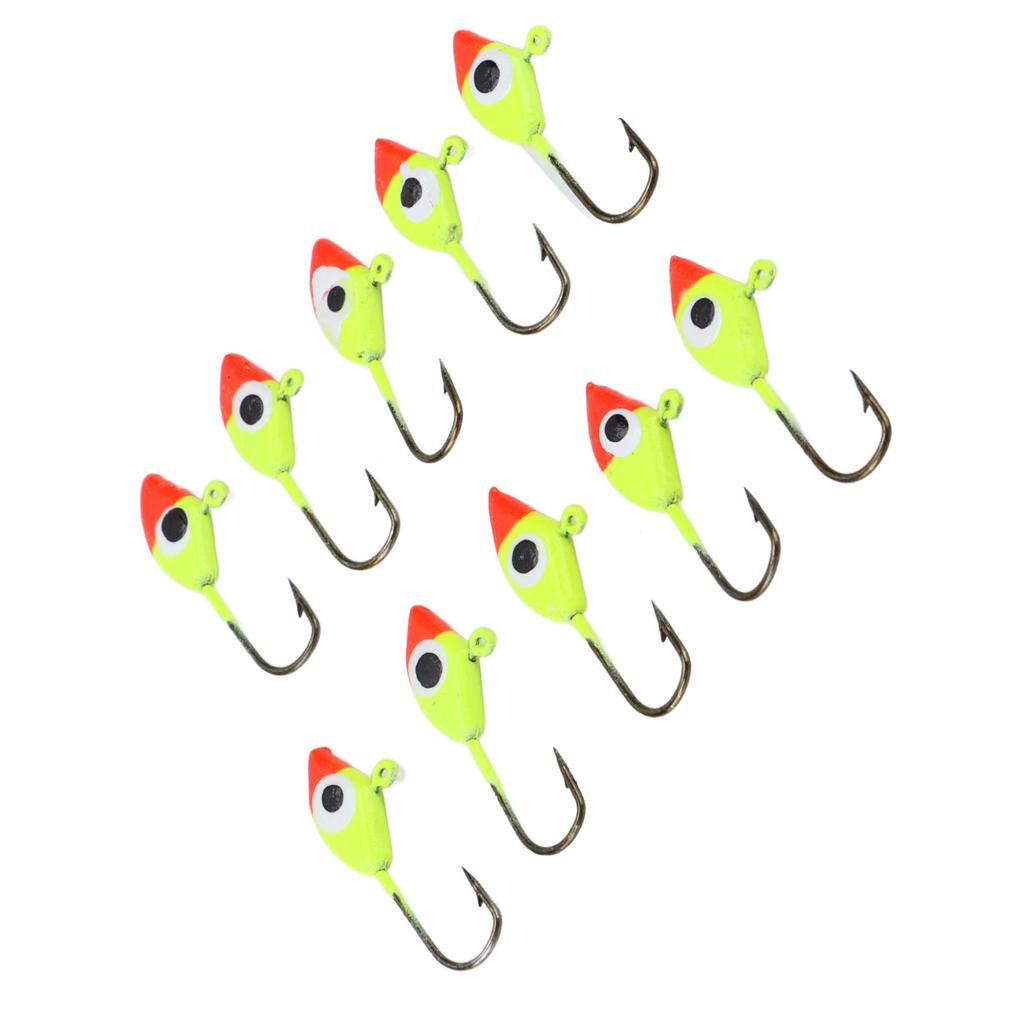 10Pcs Fishing Lure Vivid Color Exquisite Design High Carbon Steel Fishing Tool Accessories